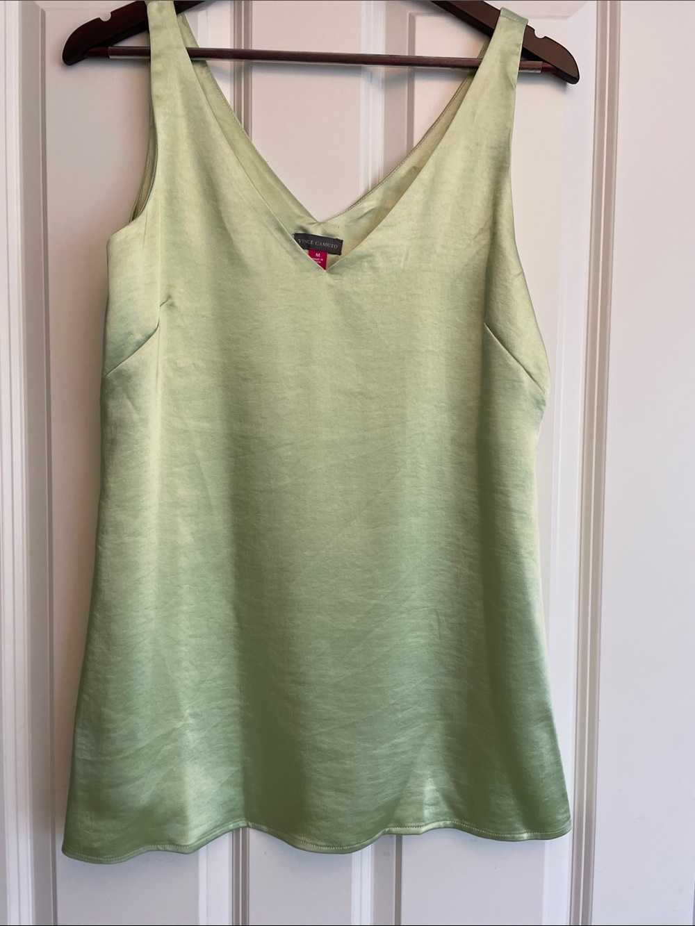 Vince Camuto Light Green Satin Top